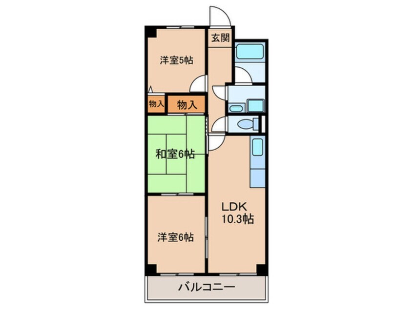 間取図 シャトレンうぐいす