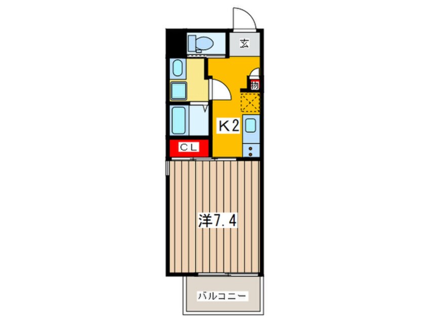 間取図 Ｋ－ｆｌａｔｓ