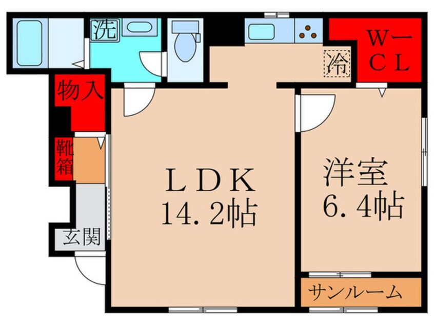 間取図 仮)山本町北８丁目アパート