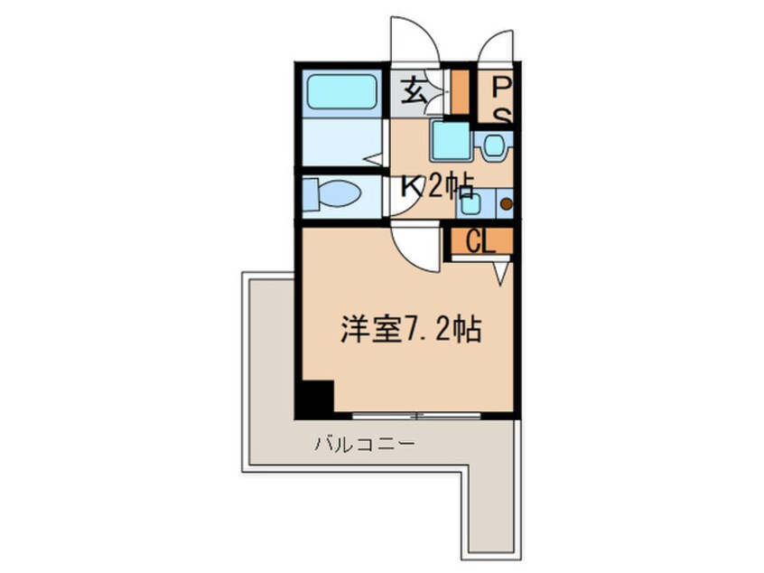 間取図 エスリード福島駅前（806）