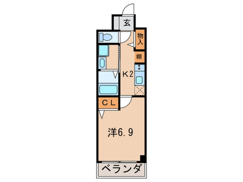 間取図 Ｂｅｌｌｅｖｕｅ武庫川