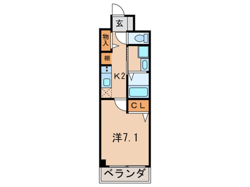 間取図 Ｂｅｌｌｅｖｕｅ武庫川