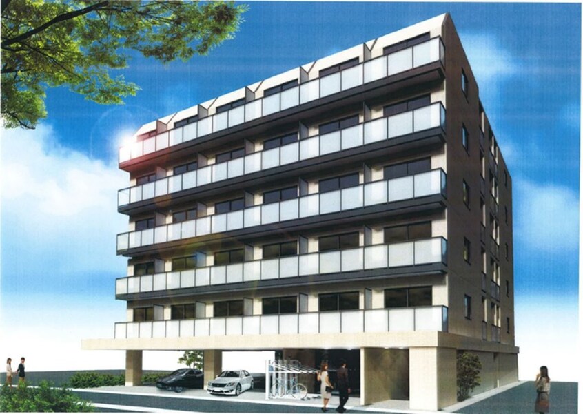 完成予想図 仮）笠屋町共同住宅　新築工事