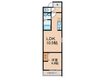 間取図 フジパレス住吉長居Ⅵ番館