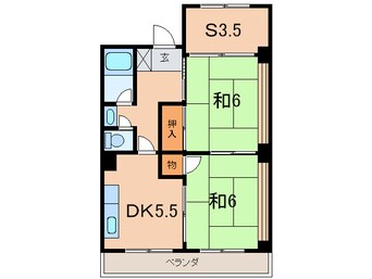 間取図 園田エクセルマンション