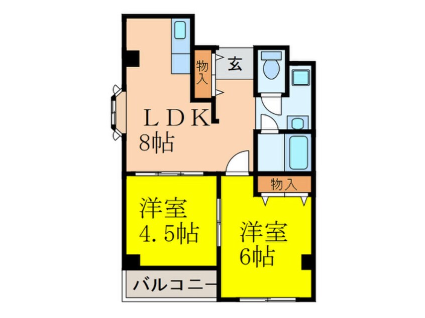 間取図 パレス東洋７号館