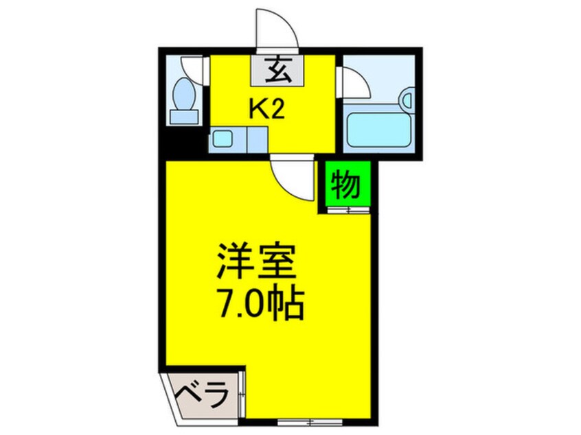 間取図 エスト長居西