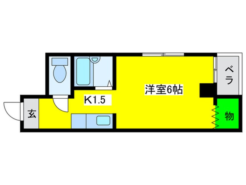 間取図 エスト長居西