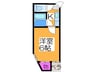 エスト長居西 1Kの間取り