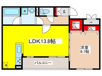 間取図 プレゼンス弥刀B