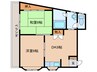 コーポ山崎 2DKの間取り