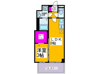 間取図 セレニテ谷九プリエ