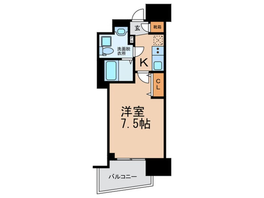 間取図 セレニテ谷九プリエ