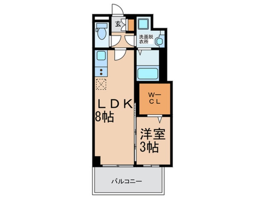 間取図 セレニテ谷九プリエ
