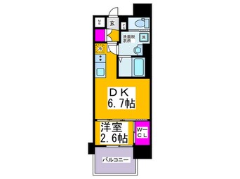 間取図 セレニテ谷九プリエ