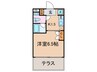 ｐｉｅｎｉ　ｐｅｓａ 1Kの間取り
