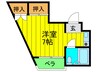 バ－ドヒル大和田 1Rの間取り