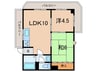 ベルコート加古川 2LDKの間取り