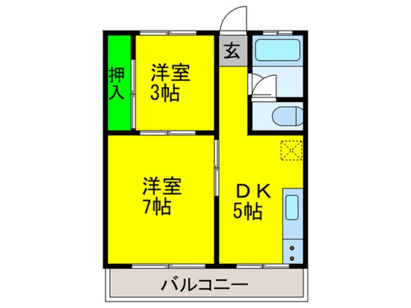 間取図 ライズワン諏訪ノ森