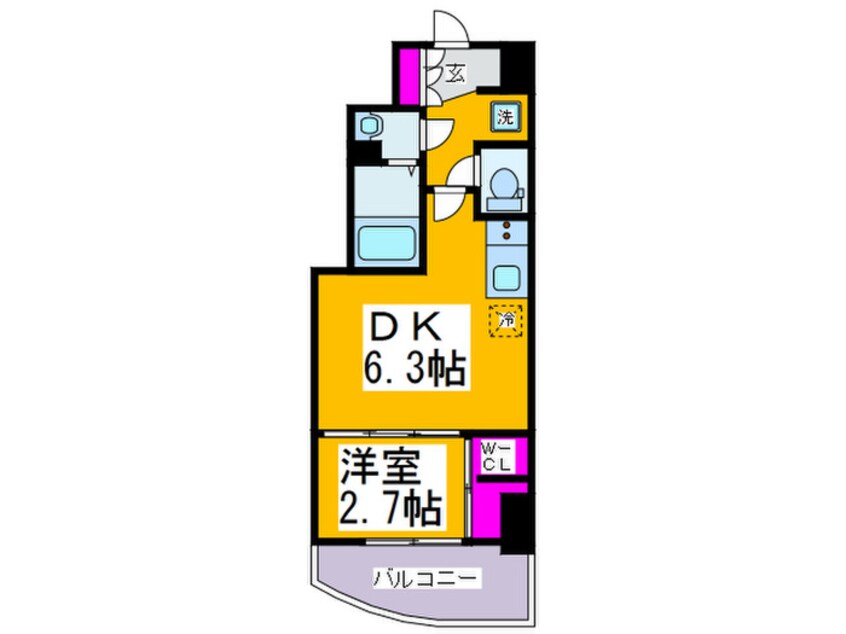 間取図 セレニテ桜川駅前プリエ
