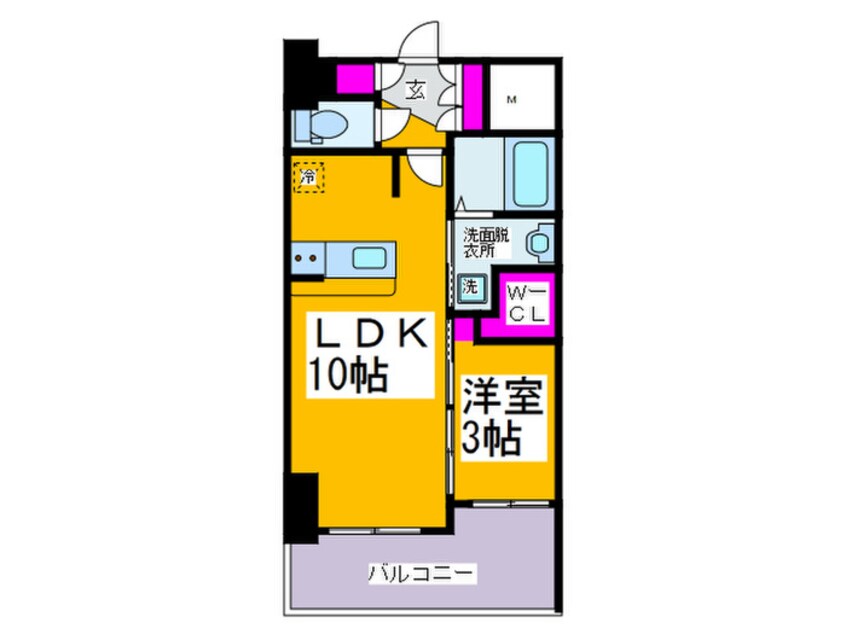 間取図 セレニテ桜川駅前プリエ