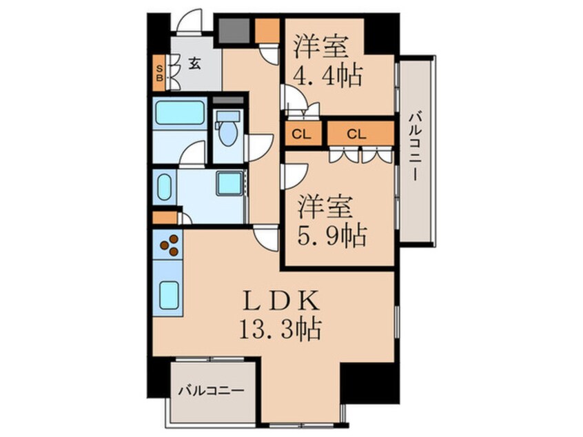 間取図 シティエール東梅田Ⅱ