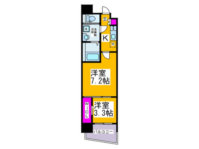 間取図 セレニテ堺筋本町プリエ
