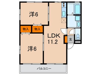 間取図 メゾンクレ－ル