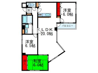 間取図 プリオ－ル千里