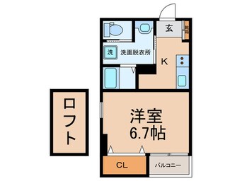間取図 ＤＯ　ｋｉｔａｔａｎａｂｅ
