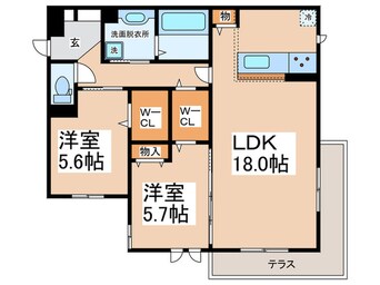 間取図 Fontana　A棟