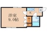 THE FORCE 肥後町 1Kの間取り