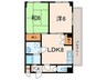 ロジュマンヴェール 2LDKの間取り