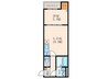 COSMIC SQUARE 1LDKの間取り