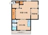 YOSHIHARAハイツ 2DKの間取り