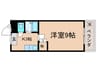 メゾンセザンヌ 1Kの間取り