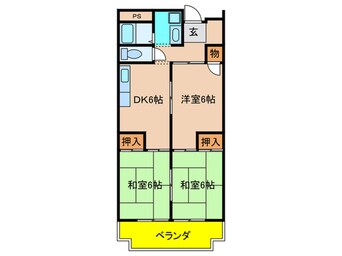 間取図 寺川マンション　1号館