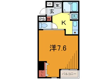 間取図 ﾌﾟﾚｻﾝｽ神戸ﾒﾘｹﾝﾊﾟ-ｸ前(302)