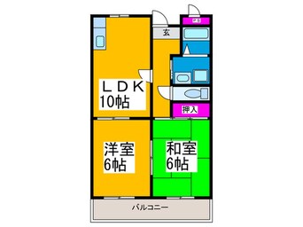 間取図 サンハイツ今熊