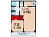 フレスマンション江坂 1LDKの間取り