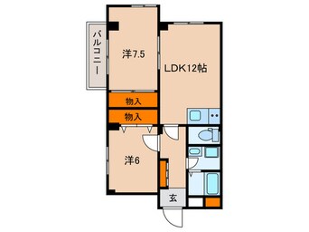 間取図 レジデンスアゼリア(2Ｆ)