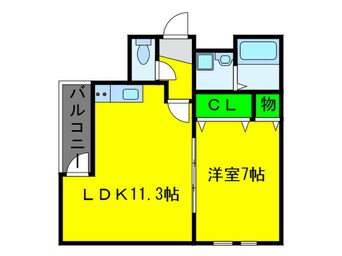 間取図 パストール喜連東