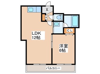 間取図 ヴィラウエスト難波