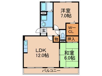 間取図 ドミ－ル岡山手