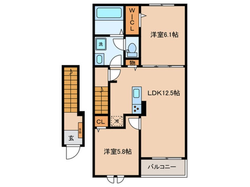 間取図 スペチアーレ　ウーノ