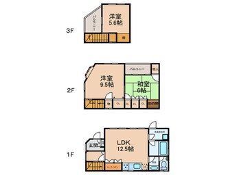 間取図 永田四丁目貸家