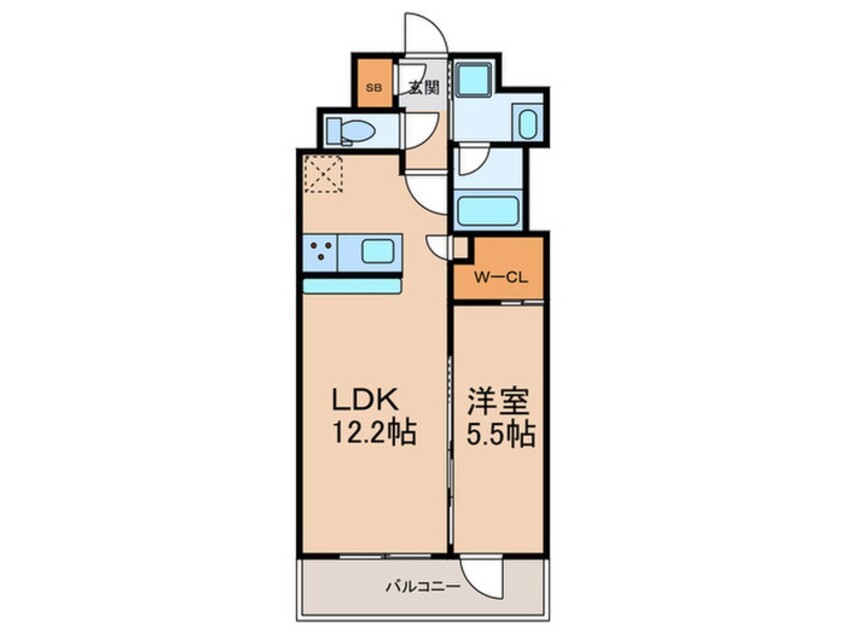 間取図 スプランディッド駒川中野駅前