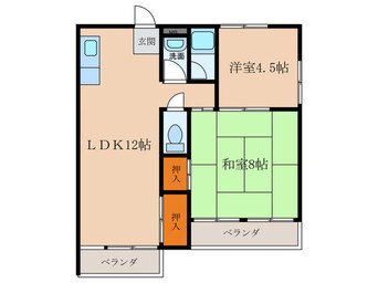 間取図 東園田マンション