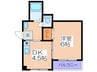 ル－ナ福島 1DKの間取り