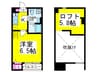 Carpe Diem 堺 1Kの間取り